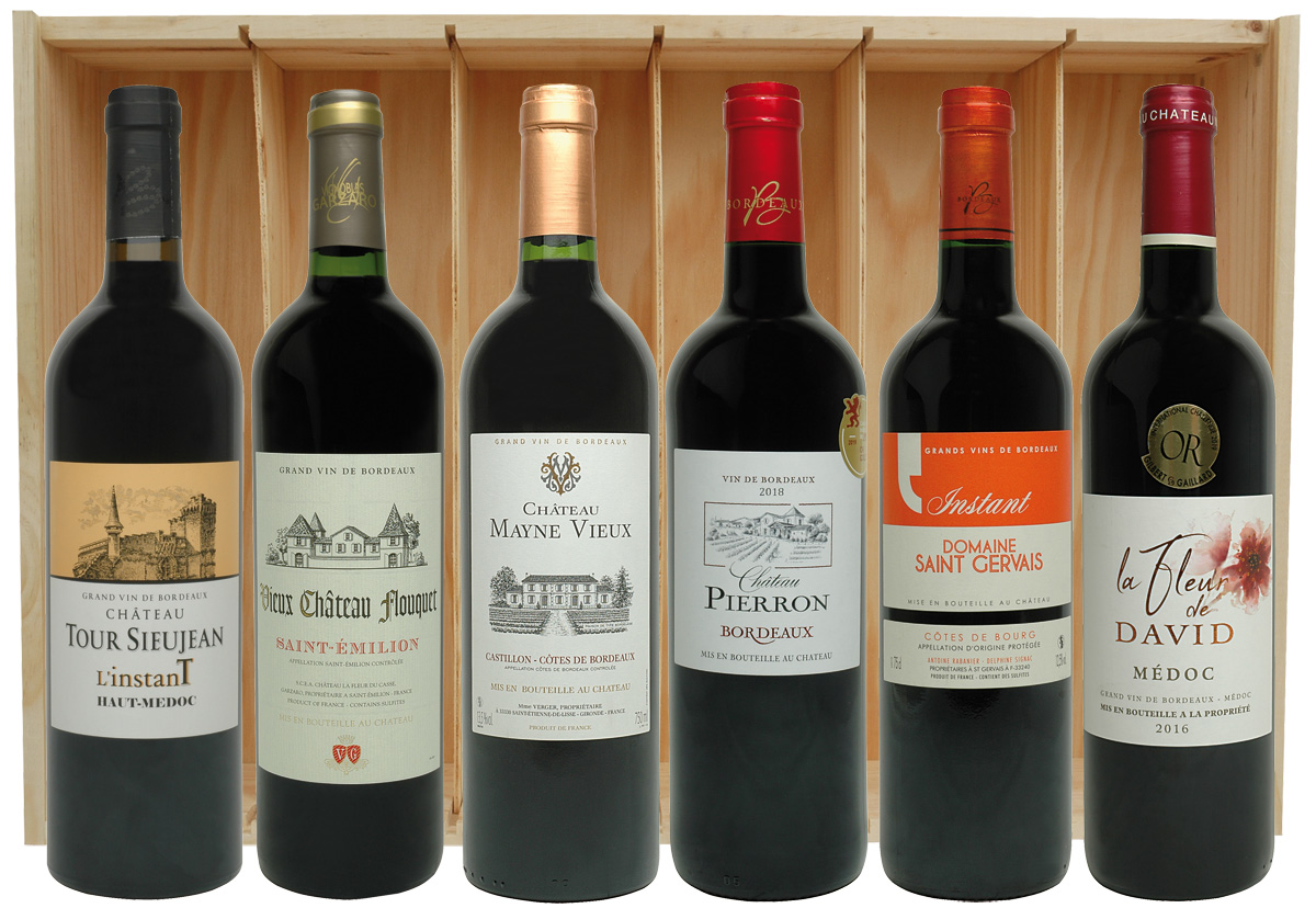 Coffret Grands Vins de Bordeaux, meilleur prix du net !