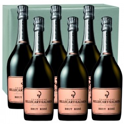 Carton bouteilles de Champagne Billecart Salmon Rosé 