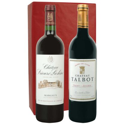 Coffret Saint-Julien château Talbot et Château Prieuré Lichine