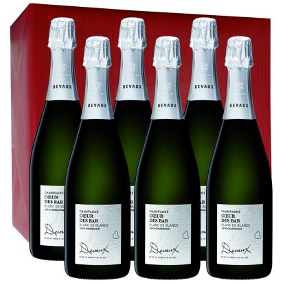 Carton de 6 Devaux coeur des Bar champagne