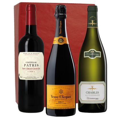 Coffret Champagne, Chablis et Saint-Emilion grand cru