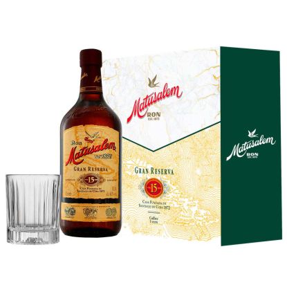 Coffret Rhum Matusalem Gran Reserva Solera 15 + 1 verre - République Dominicaine