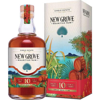 Rhum New Grove - 10 ans - Ile Maurice avec étui