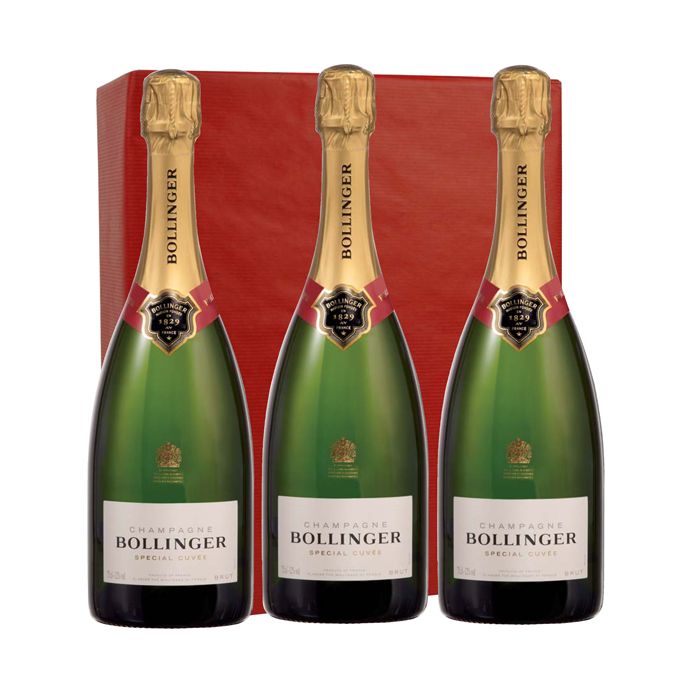 Coffret Champagne Bollinger Spécial cuvée - Coffret de 3 bouteilles