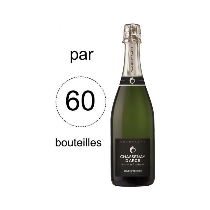 Champagne Chassenay d'Arce Cuvée Première - Lot de 60 bouteilles