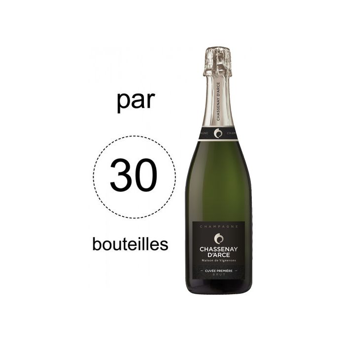 Champagne Chassenay d'Arce Cuvée Première - Lot de 30 bouteilles