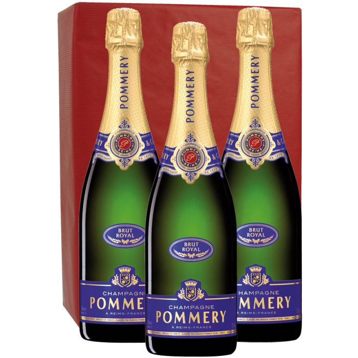 Champagne Pommery Brut Royal - Coffret de 3