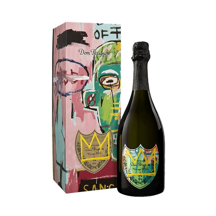 Champagne Dom Pérignon Vintage 2015 (75 cl) par Jean-Michel Basquiat - Design JAUNE