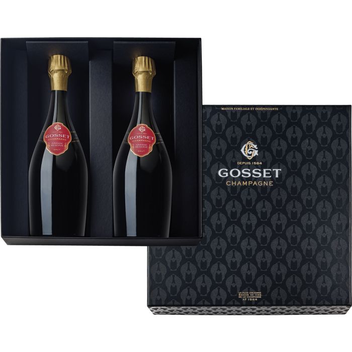 Champagne Gosset - Grande Réserve Brut - Coffret de 2