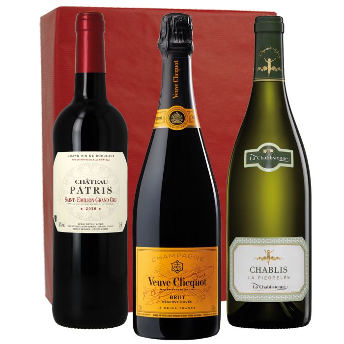 Coffret Champagne, Chablis et Saint-Emilion Grand Cru