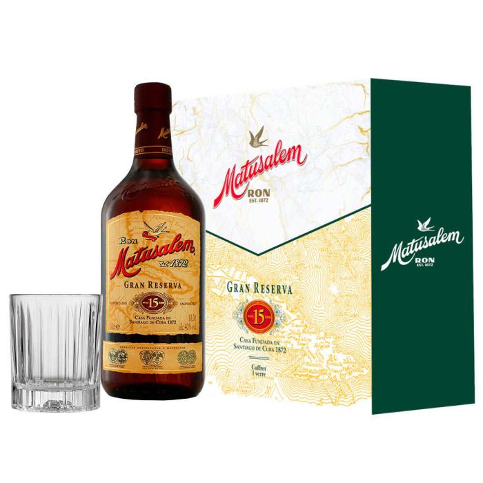 Coffret Rhum Matusalem Gran Reserva Solera 15 + 1 verre - République Dominicaine