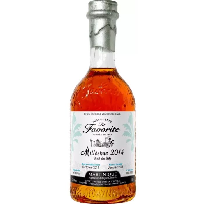 Rhum La Favorite 2014 - Brut de Fûts Hors d'Age - Martinique