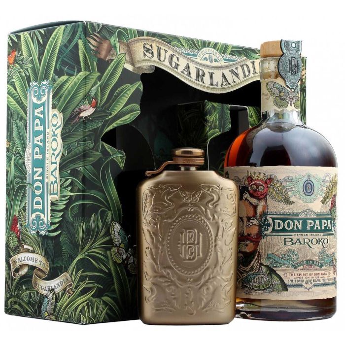 Coffret Don Papa Baroko + 1 Flasque - Boisson Spiritueuse - Philippines