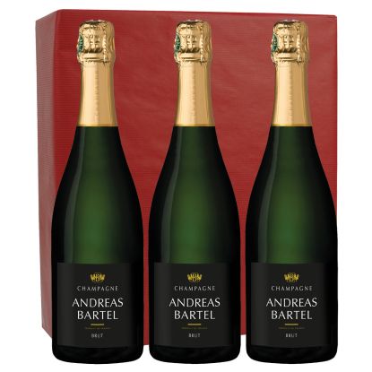 coffret de 3 champagne Bartel