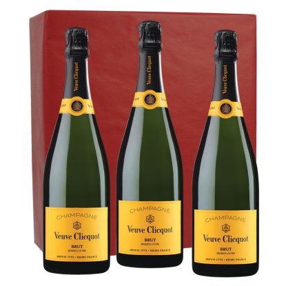 Champagne Veuve Clicquot Réserve Cuvée - Coffret de 3