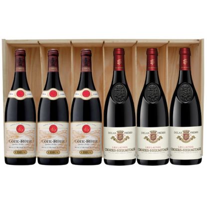 Coffret Vin découverte Vallée du Rhône Guigal et Delas