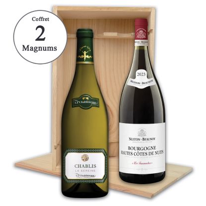 Coffret Magnums de Bourgogne Hautes Côtes de Nuits et Chablis