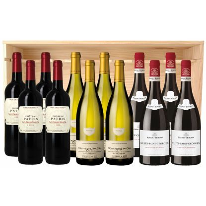 Coffret Vin Grands Crus Bordeaux et Bourgogne