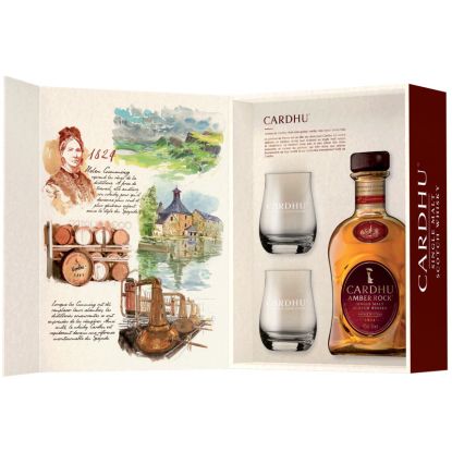 cardhu amber rock avec 2 verres