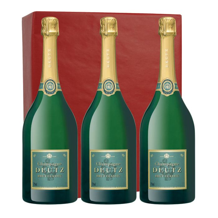 Champagne  Deutz - Brut Classic - Coffret de 3