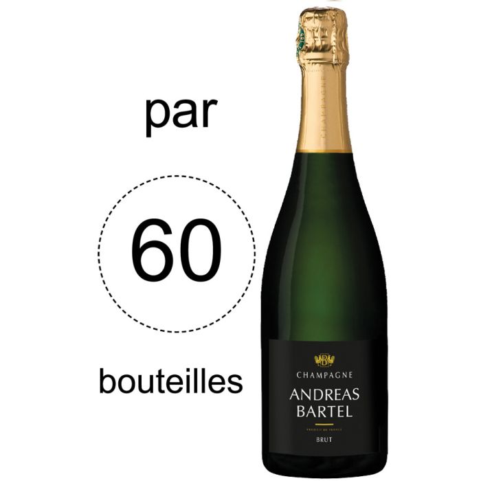 Champagne A.Bartel - Lot de 60 bouteilles