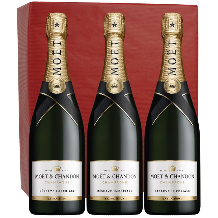 Champagne Moët & Chandon - Réserve Impériale - Coffret de 3