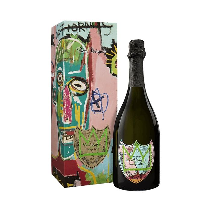 Champagne Dom Pérignon Vintage 2015 (75 cl) par Jean-Michel Basquiat - Design VERT