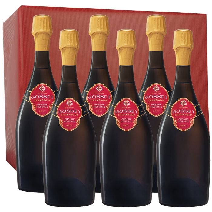 Champagne Gosset - Grande Réserve Brut - Carton de 6
