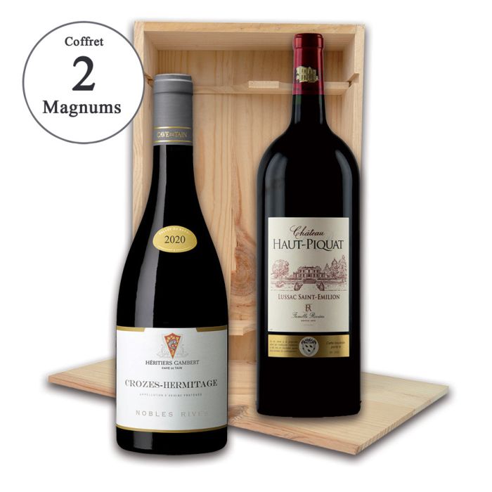 Coffret Magnums de Crozes-Hermitage et Lussac-Saint-Emilion