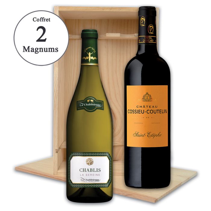 Coffret Magnums de Chablis et Saint-Estèphe