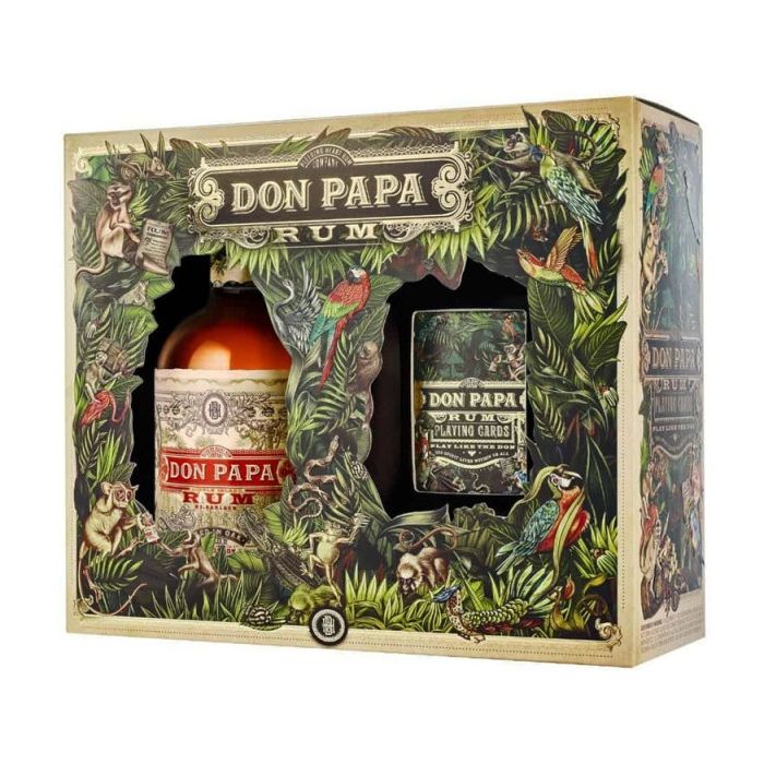 Coffret Rhum Don Papa Single Island + Jeu de cartes - Philippines