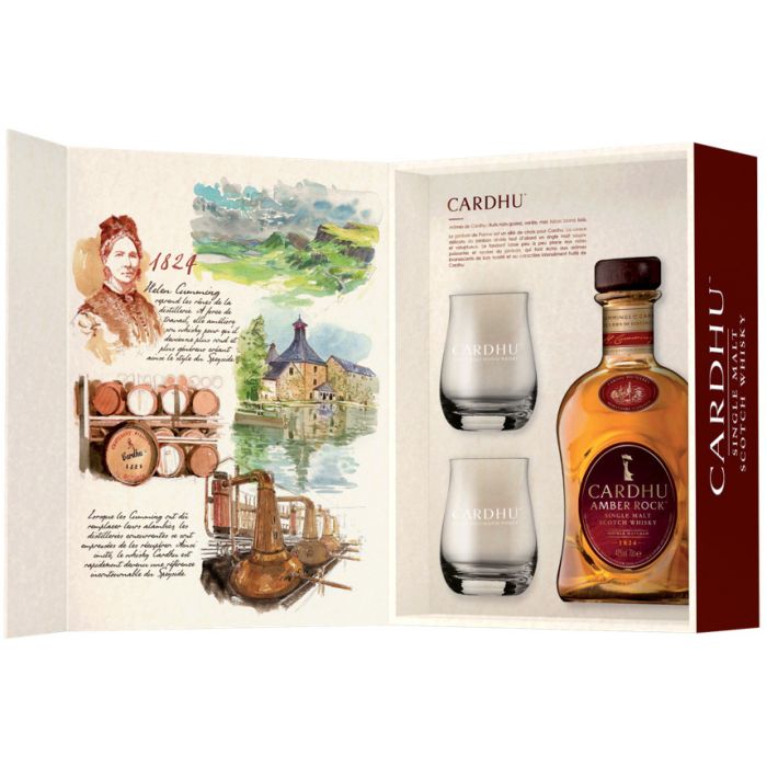 Cardhu Amber Rock + 2 verres - Whisky Ecossais