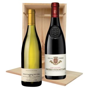 coffret Crozes-Hermitage Delas et Montagny 1er Cru