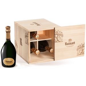 Caisse bois de 4 Champagne R de Ruinart