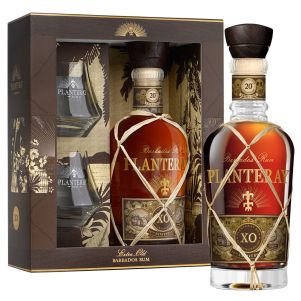 coffret rhum planteray xo + 2 verres
